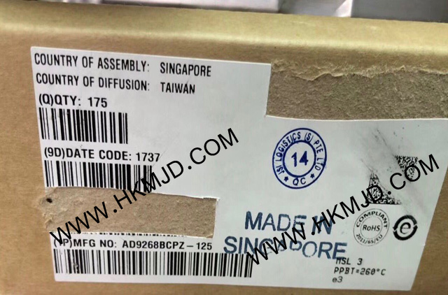 ADI AD9268BCPZ-125 一款雙通道、16位、125 MSPS模數(shù)轉(zhuǎn)換器(ADC)