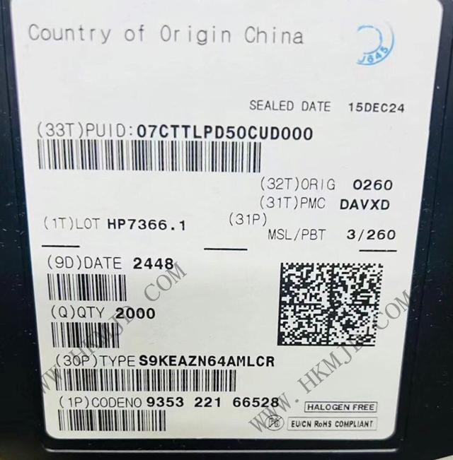 NXP S9KEAZN64AMLCR 基于 Arm Cortex-M0 核心的超可靠 KEA 汽車微控制器