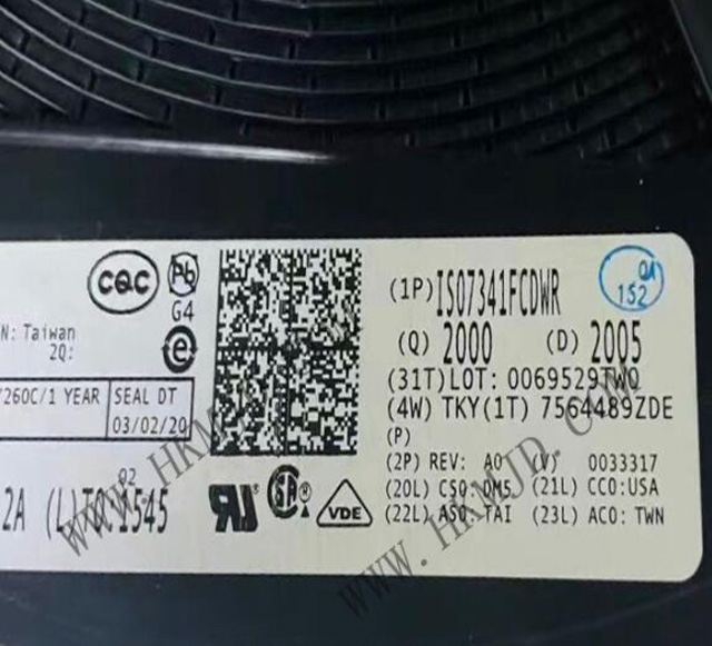 原裝現貨，明佳達供應ISO7341FCDWR（TI）四通道數字隔離器