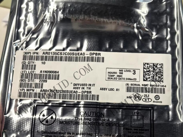 【1.2MP全局快門】AR0135CS2C00SUEA0-DRBR：高速、低噪聲CMOS圖像傳感器