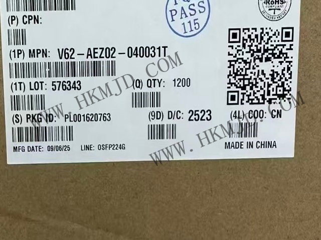 安費諾 ExtremePort? OSFP 224G 連接器——V62-AEZ02-040031T