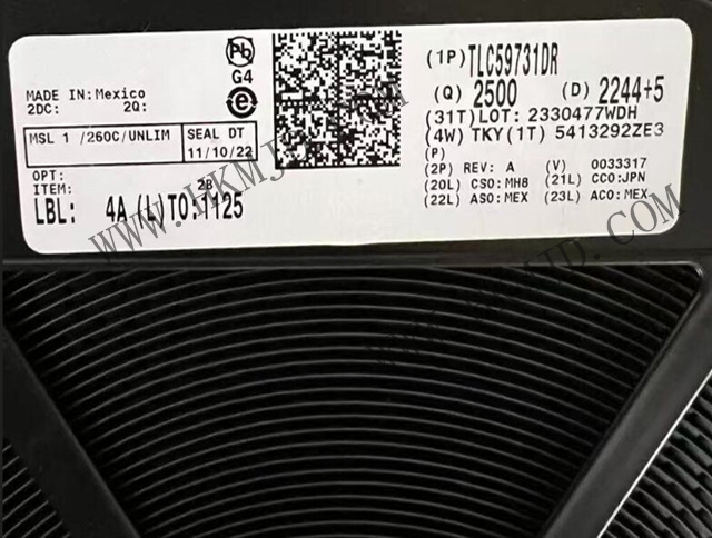 TI TLC59731DR 3通道8位PWM LED驅(qū)動器，支持單線接口